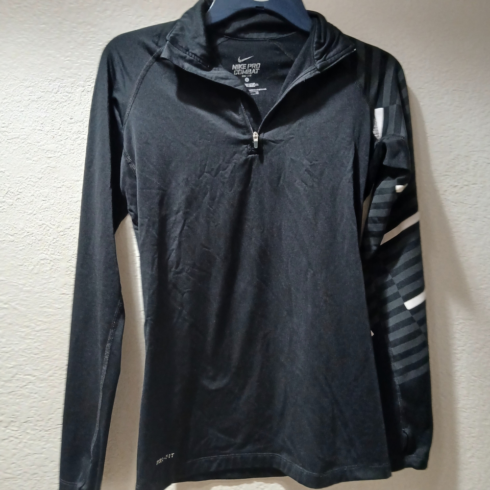 Nike Black Long Sleeve Athletic Top